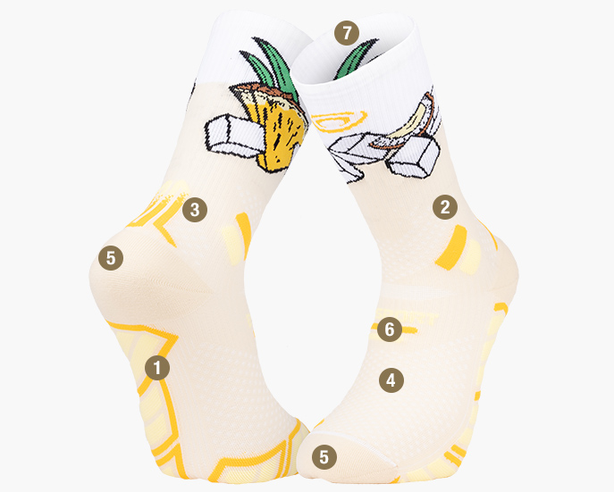 Trail Ultra Nutrisocks Collector Socks pina colada